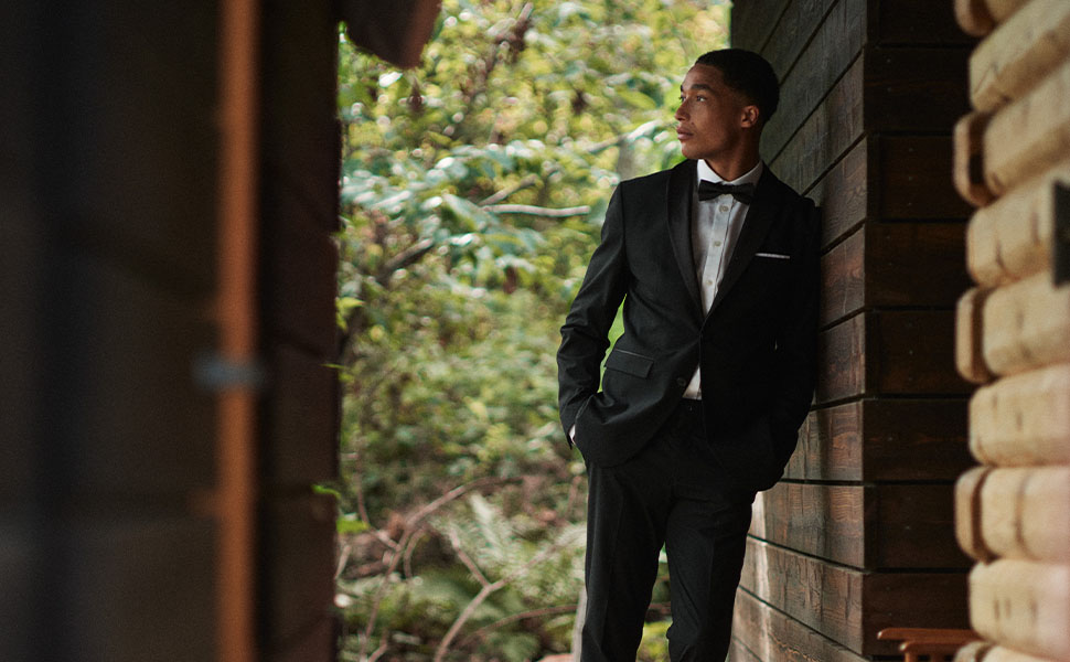 Чоловіча в'язана кофта Selected Homme на блискавці, чорного кольору