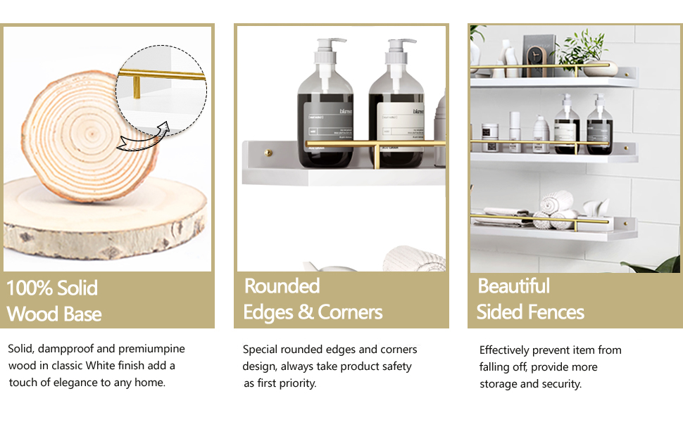 Настінна полиця Wandregal Holz, 3 шт. - полиці для кухні, вітальні, спальні, офісу, ванної кімнати. Полиця для книг та декоративних речей.