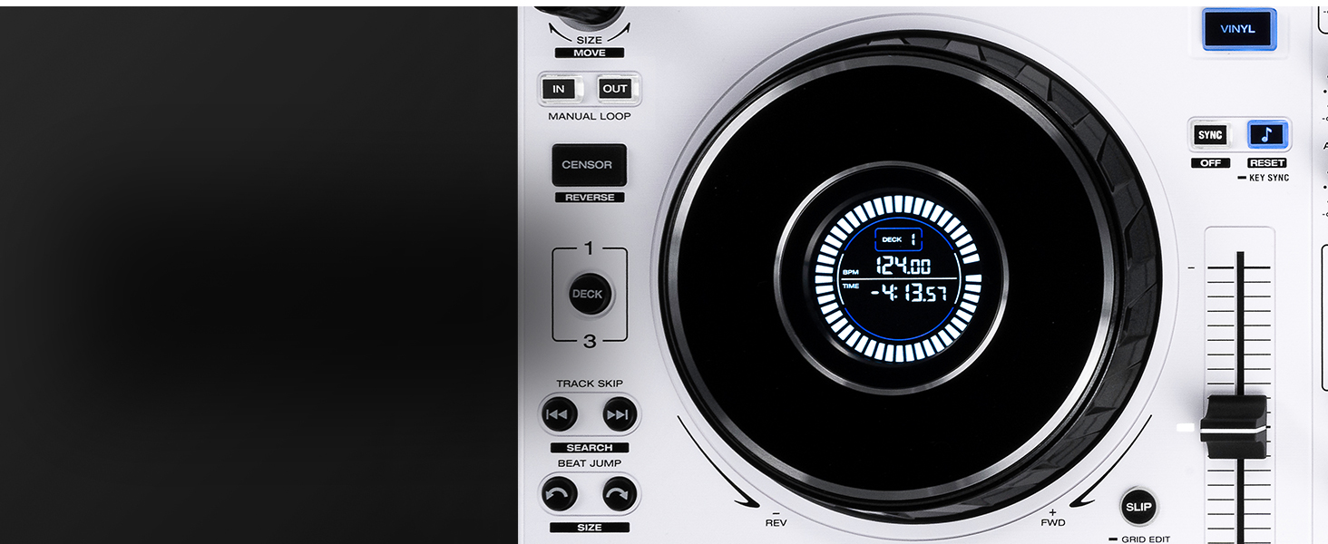 DENON DJ SC LIVE 4 - DJ контролер з розділенням на стеми, Wi-Fi, вбудовані колонки, сумісний з Serato DJ та Virtual DJ