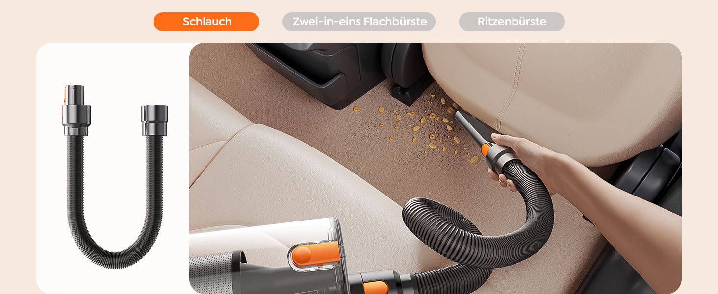 Бездротовий пилосос Fieety з акумулятором, 600W, 50kPa, 65 хв роботи, док-станція на стіні, ароматерапія, автоматичний режим, сенсорний дисплей, висувний шланг 1 м для твердих поверхонь, килимів, шерсті тварин та авто