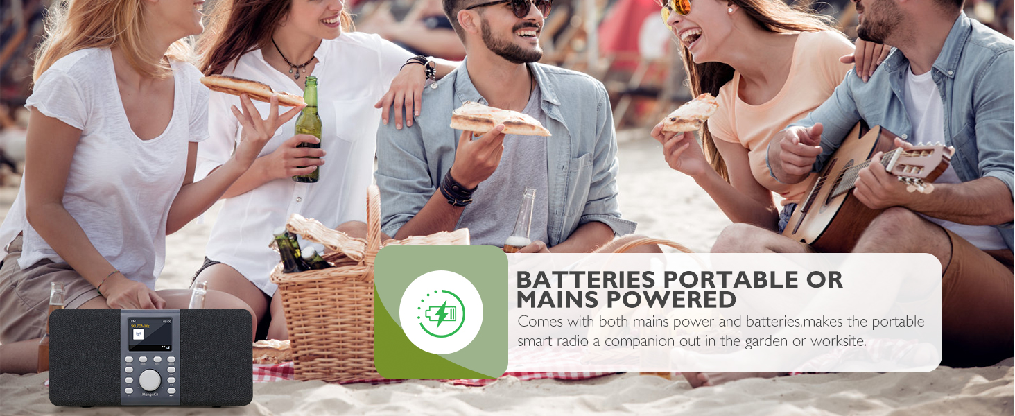 MD5 Портативне DAB радіо з Bluetooth 5.3 та 2.4