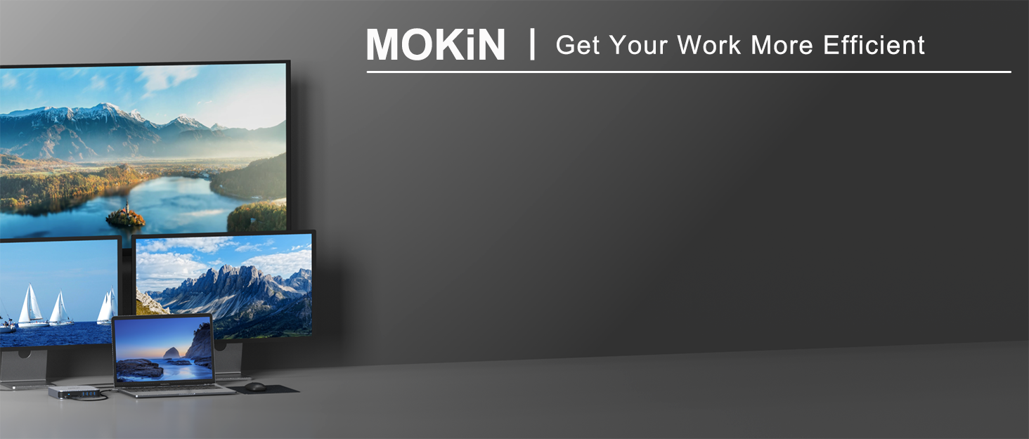 MOKiN USB-C хаб 6-в-1: HDMI 4K, 2xUSB 3.0, USB 2.0, SD/MicroSD, для MacBook, XPS та інших пристроїв