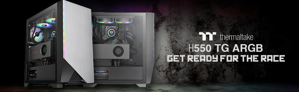 Корпус Thermaltake TG RGB ATX H550 ARGB Black - скляна панель, 120мм вентилятор