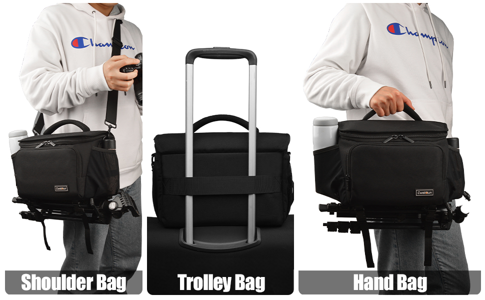 Захисний футляр для дзеркальної камери Cwatcun, вологостійкий, для Canon, Nikon, Sony, Fuji, DLR/LR, чорний, XL