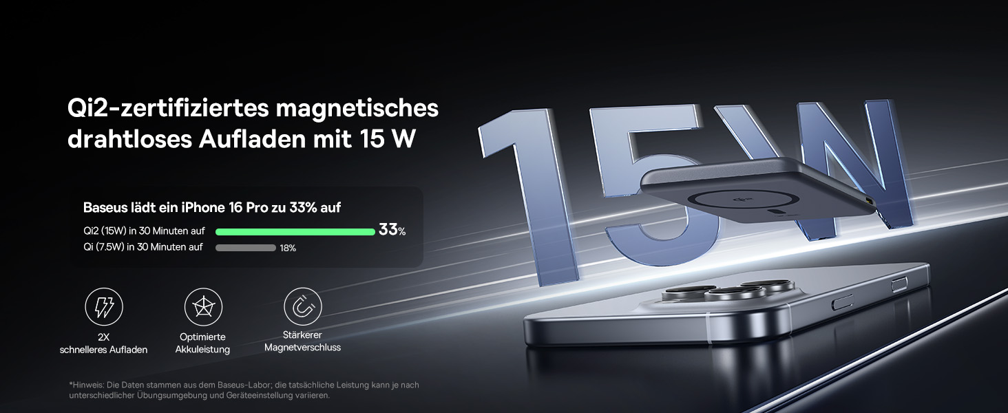 Power Bank Baseus Mini MagSafe 5000mAh з MagSafe, PD 20W, Qi2, сірий колір