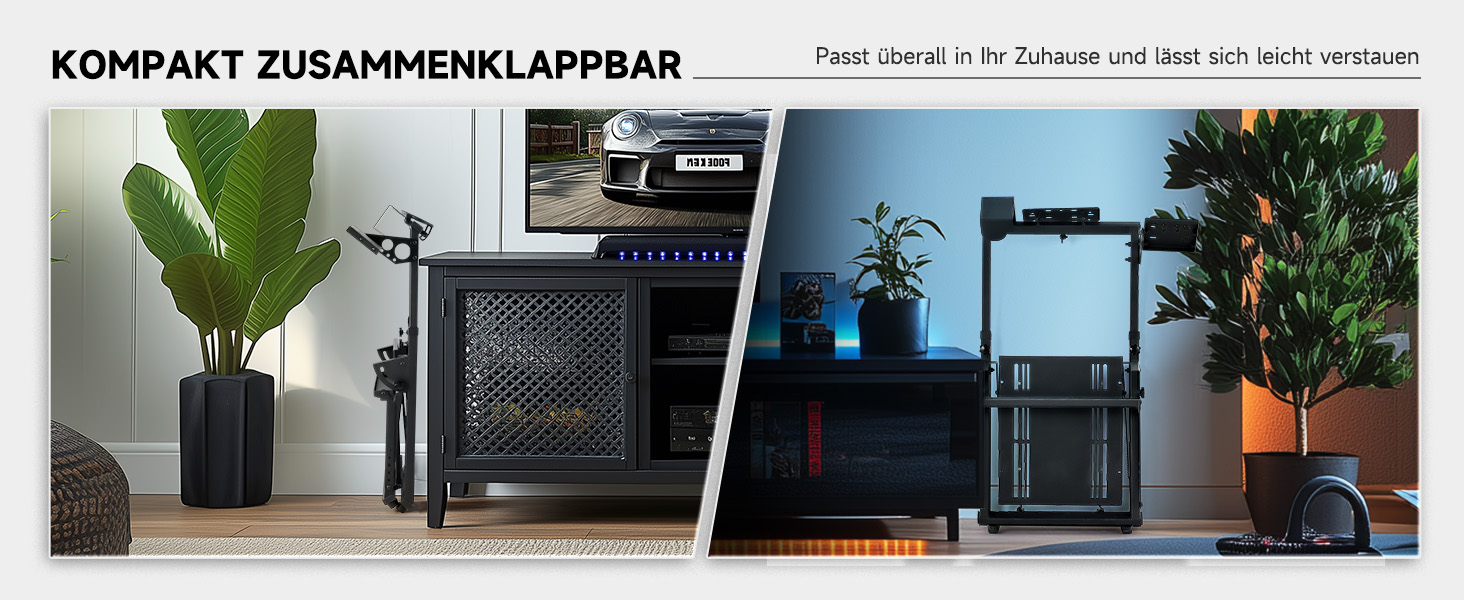 Стенд для керма CO-Z WS02-24: сумісний з Logitech G920/G27/G25/G29, Thrustmaster T80/T150/TX/F430, з кріпленням для перемикача передач, регульована висота, для гоночних симуляторів