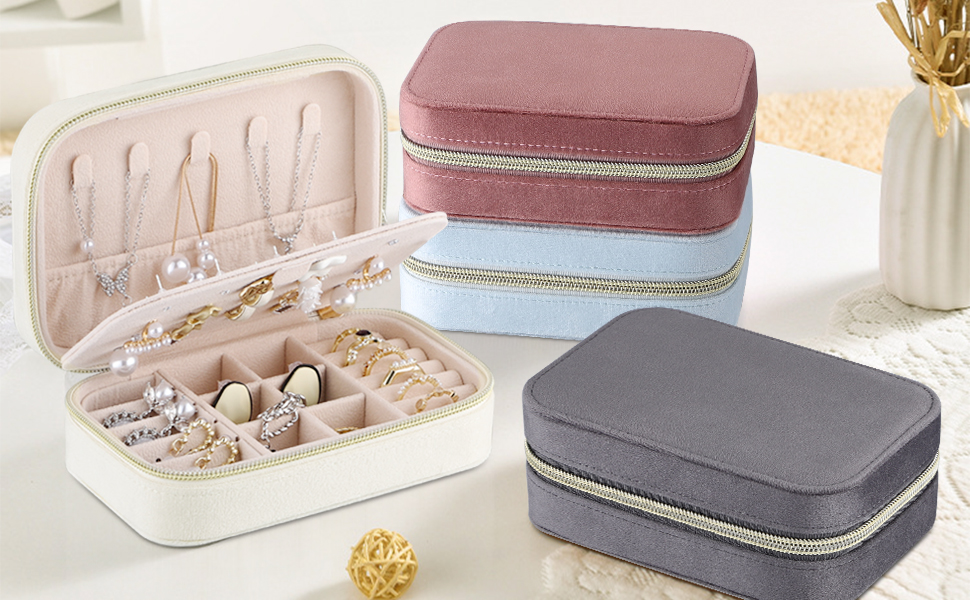 Скринька для прикрас Firelex: компактний органайзер для зберігання ювелірних виробів, сірий колір