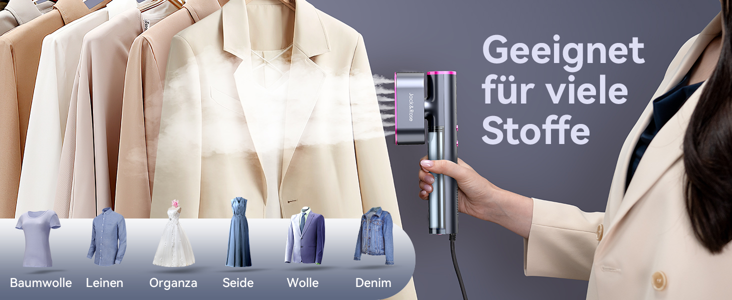 Портативний відпарювач для одягу 2-в-1 з регулюванням напруги 100-240V. Зелений (сірий). 1000W. Для подорожей