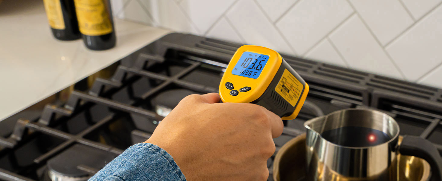Інфрачервоний термометр Etekcity -50°C до +450°C (610°C) - цифровий лазерний термометр для кухні, піци, гриля, випічки