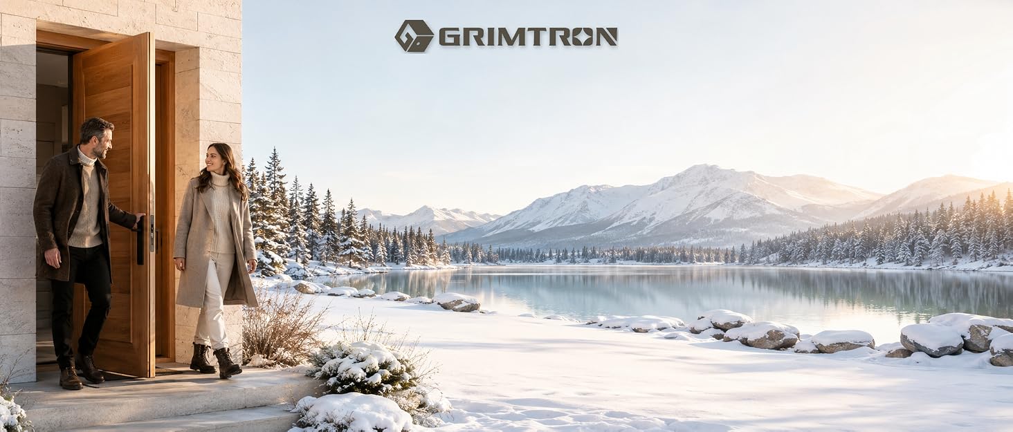 Сейф Grimtron Tresor 22Л з біометричним сканером відбитка пальця, LED-підсвіткою та посиленими дверима 42 мм, чорний