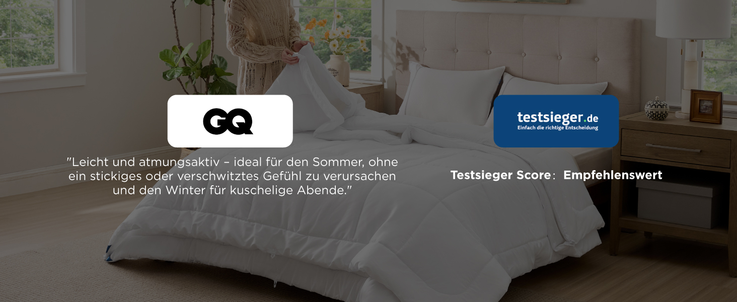 Комплект постільної білизни BEDSURE: ковдра 135x200 (зимова 450gsm, літня 150gsm) для 4 сезонів, 2 шт.