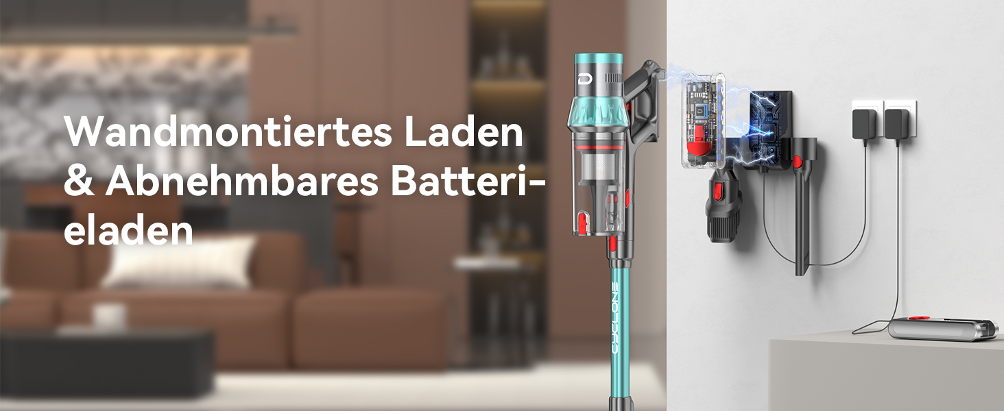 Бездротовий акумуляторний пилосос YU7 580W з потужністю всмоктування 47000Pa, час роботи до 70 хвилин, сенсорний екран, для килимів, шерсті тварин, твердих поверхонь