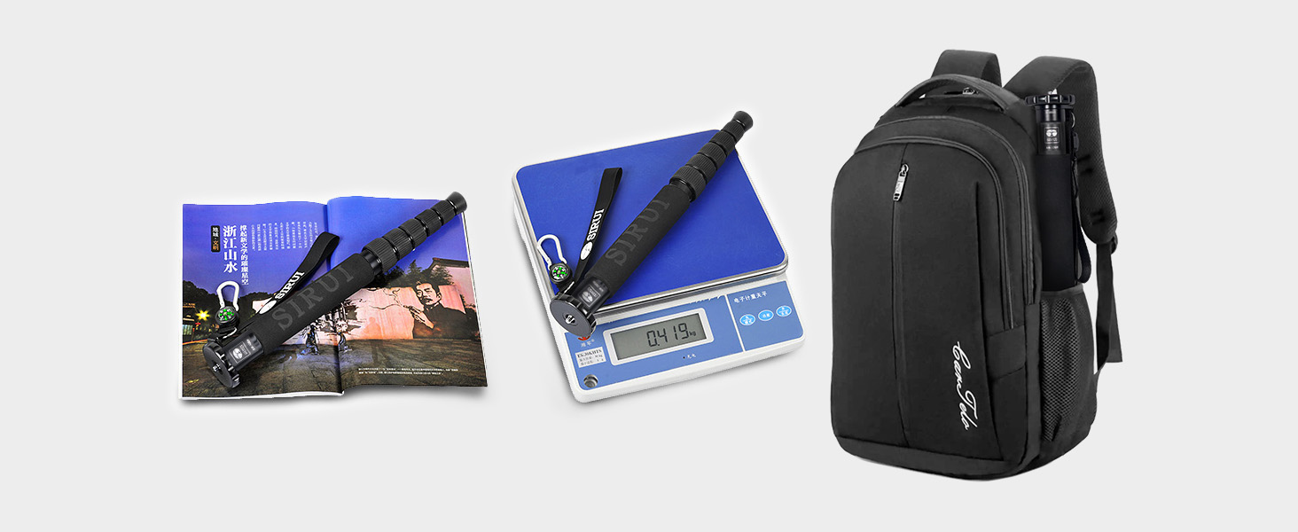 SIRUI AM-326M: Легкий карбоновий монопод - штатив 6 секцій, вантажопідйомність 10 кг