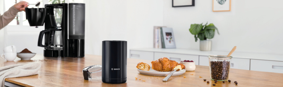 Кавомолка Bosch TSM6A013B, 75 г, чорна. Single