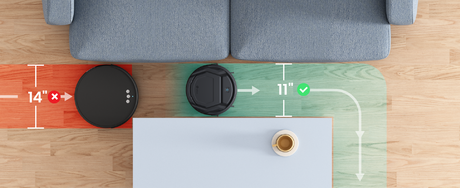 Робот-пилосос LEFANT Gen2 з функцією миття, 12000Pa, LiDAR-навігація, керування через додаток/Alexa/iWatch (M210P)