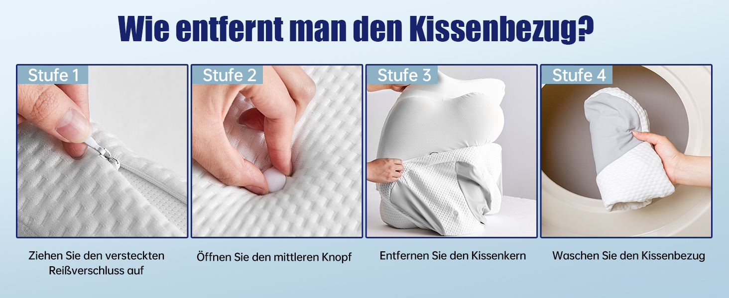 Uniency Orthopedic Memory Foam Anti-Snore Pillow - Ergonomic Neck Support Pillow for Side, Back & Stomach Sleepers (Gray)