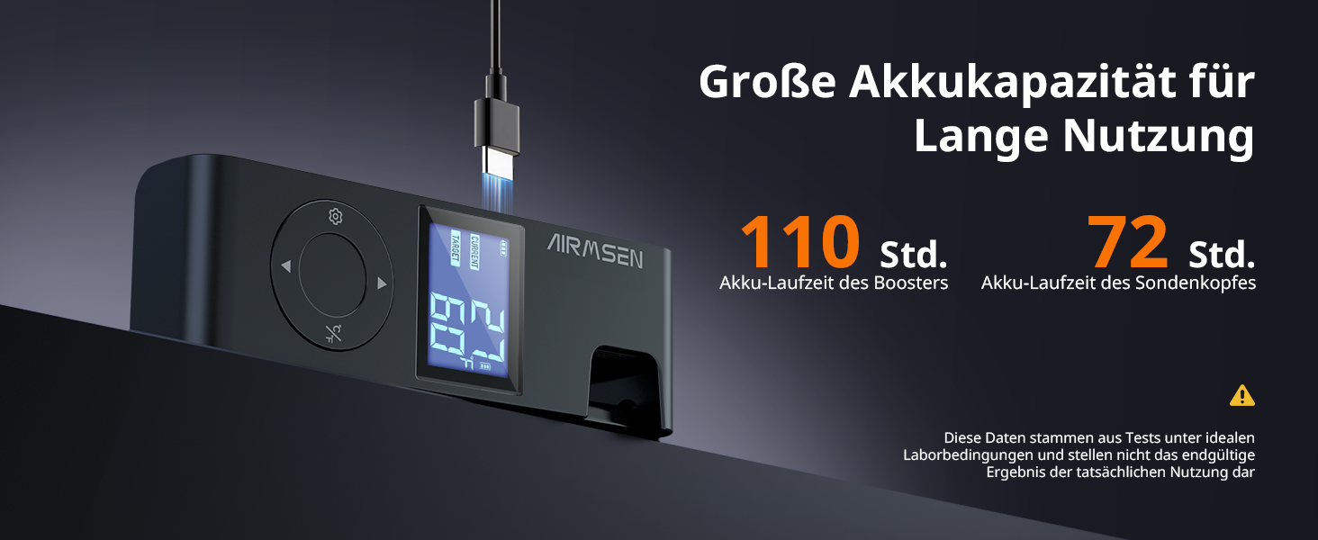 Бездротовий м'ясний термометр AIRMSEN з Bluetooth, керамічною термостійкою ручкою, LCD-дисплеєм, 150 м радіусом, акумулятором 1000 мАг, для гриля, барбекю, копчення