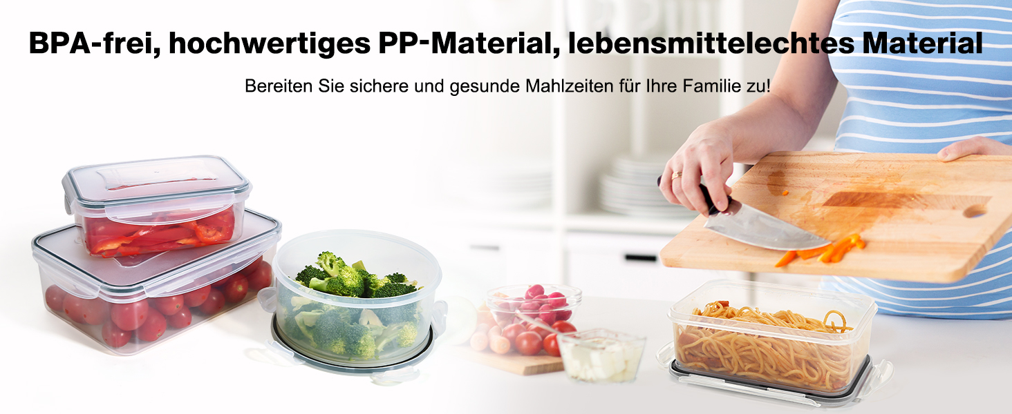 Набір контейнерів для зберігання YASHE SE-38PCS: 19 контейнерів та 19 кришок, BPA-Free, для кухні