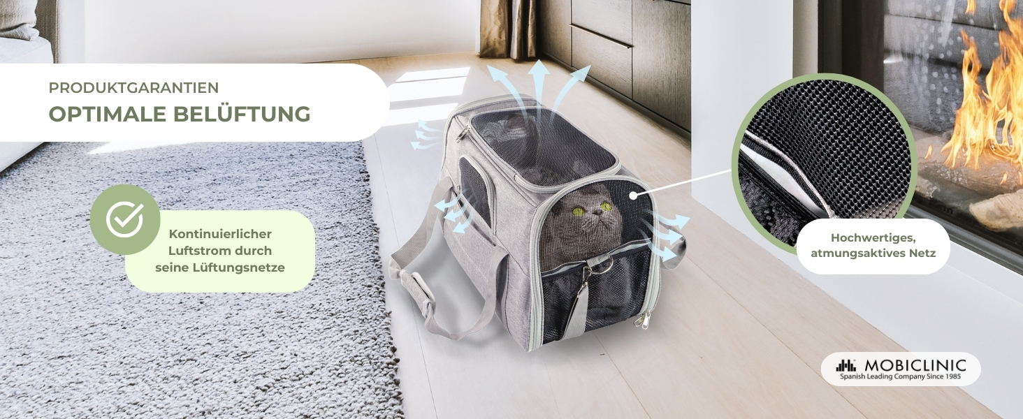 Рюкзак-переноска для тварин Mobiclinic® Pets: складний, з вентиляцією, з мискою та сумкою, багатофункціональний, регульований, 37x29x37x5 см