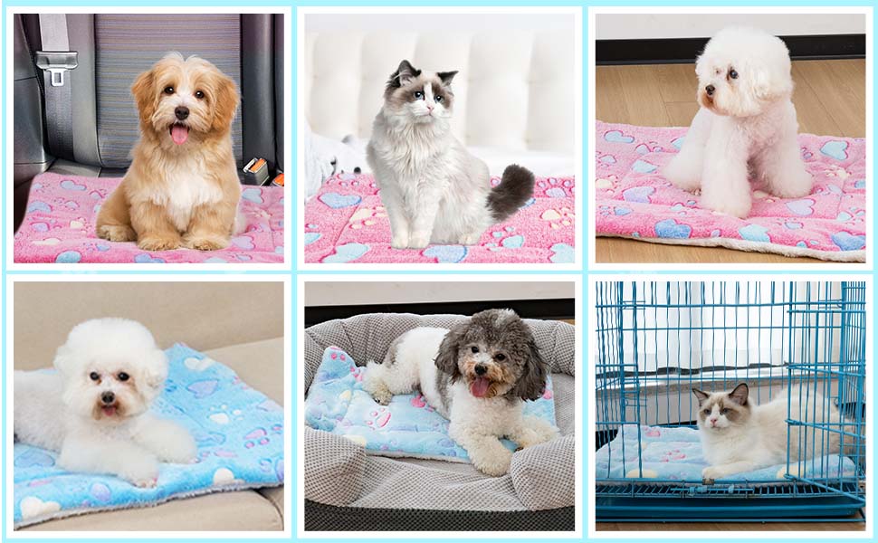 М'яке ліжко-матрац для собак та котів MICOOYO, 69x52 см, рожевий