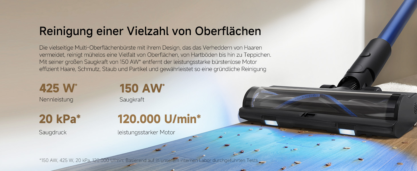 Бездротовий акумуляторний пилосос Mova Sense S4: до 97 хвилин роботи, для килимів, твердих підлог та шерсті тварин