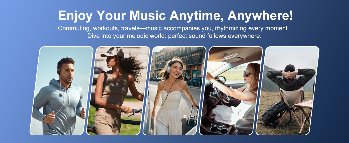 MP3 плеєр SWOFY 128GB Bluetooth 5.3, 2.4