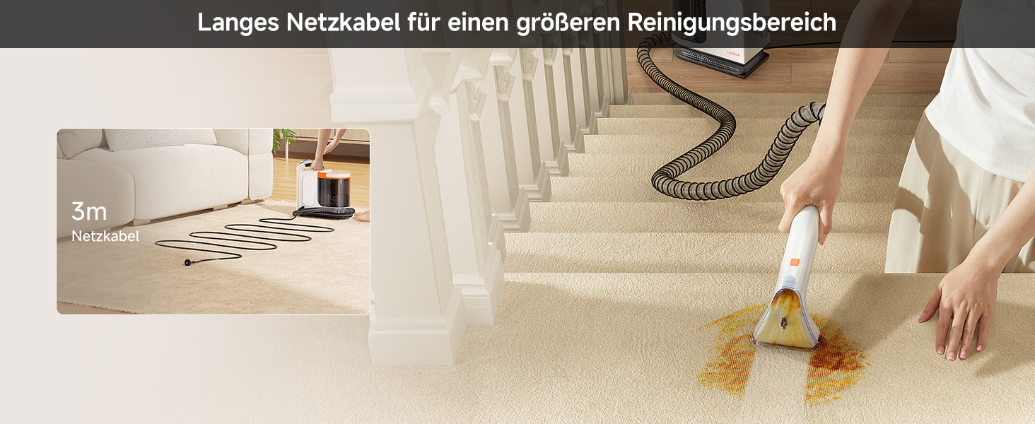 Uwant B300 Pro: Професійний очищувач меблів та килимів, 18000 Па, для диванів, килимів та матраців