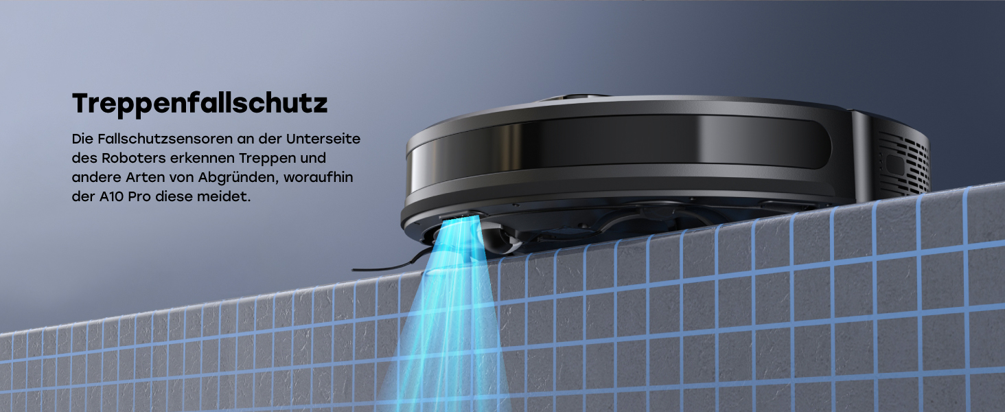 Робот-пилосос ZACO A10 Pro з функцією миття, 2.5л станція зарядки (до 60 днів), лазерна навігація, 3000Pa, 2-в-1 (пилосос та миття), для шерсті тварин, розпізнавання килима, тихий, керування через додаток & Alexa