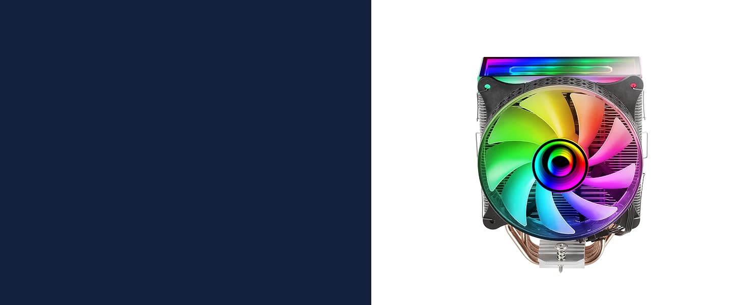 Система водяного охолодження CPU Mars Gaming MCPU-VR, 180W TDP, ARGB, 4 теплові трубки, тихий вентилятор 120 мм