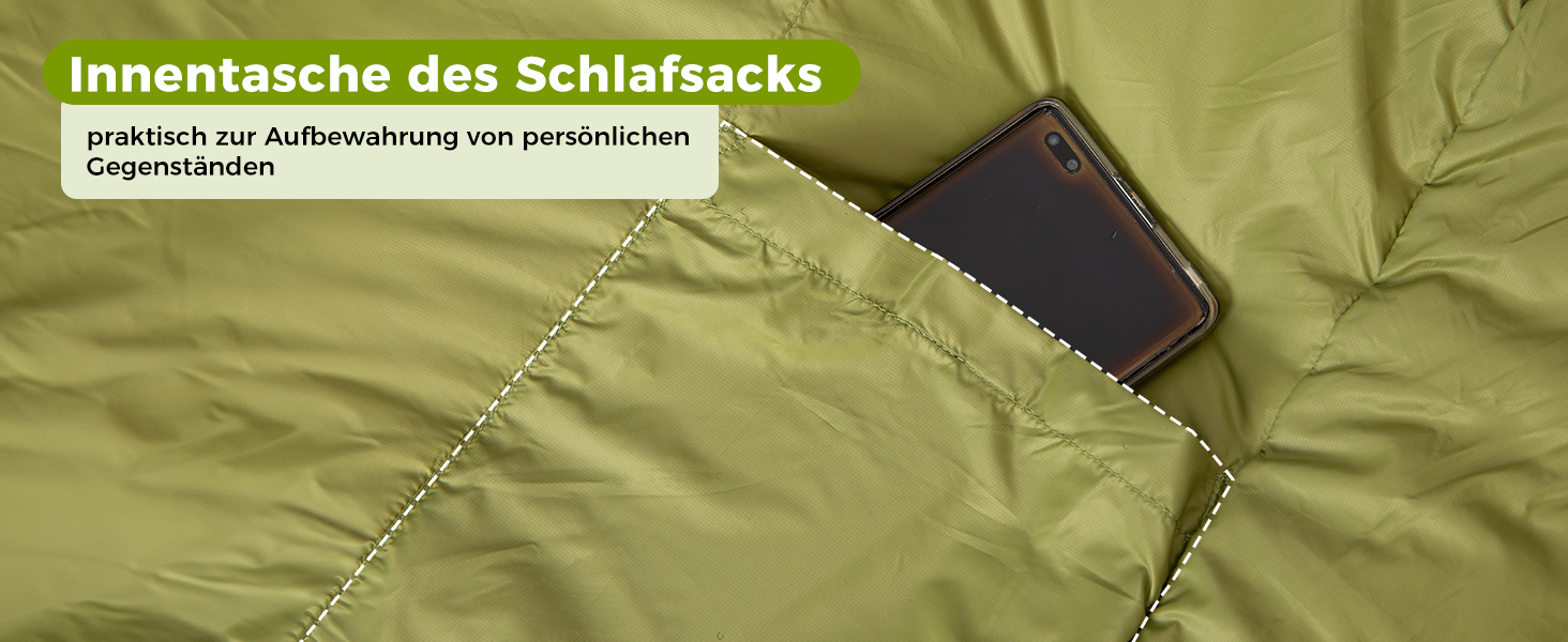 Спальний мішок ATEPA 0°C, чорний, для дорослих, 4-сезонний, водовідштовхувальний, комфортна температура 6°C, межа 1°C, для кемпінгу та подорожей