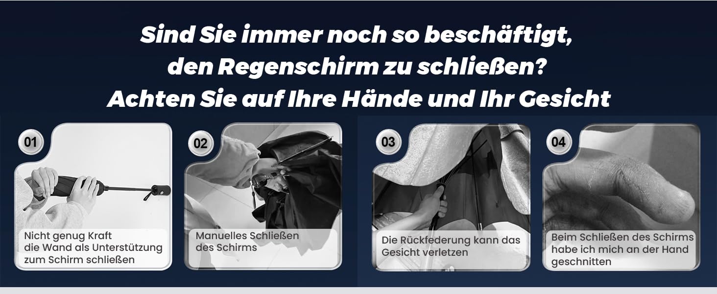 MidingChai Парасолька-зонт Штормостійка, велика, з захистом від УФ, автоматична, портативна, XXL для гольфу, подорожей та відпочинку, чорна (для чоловіків та жінок)