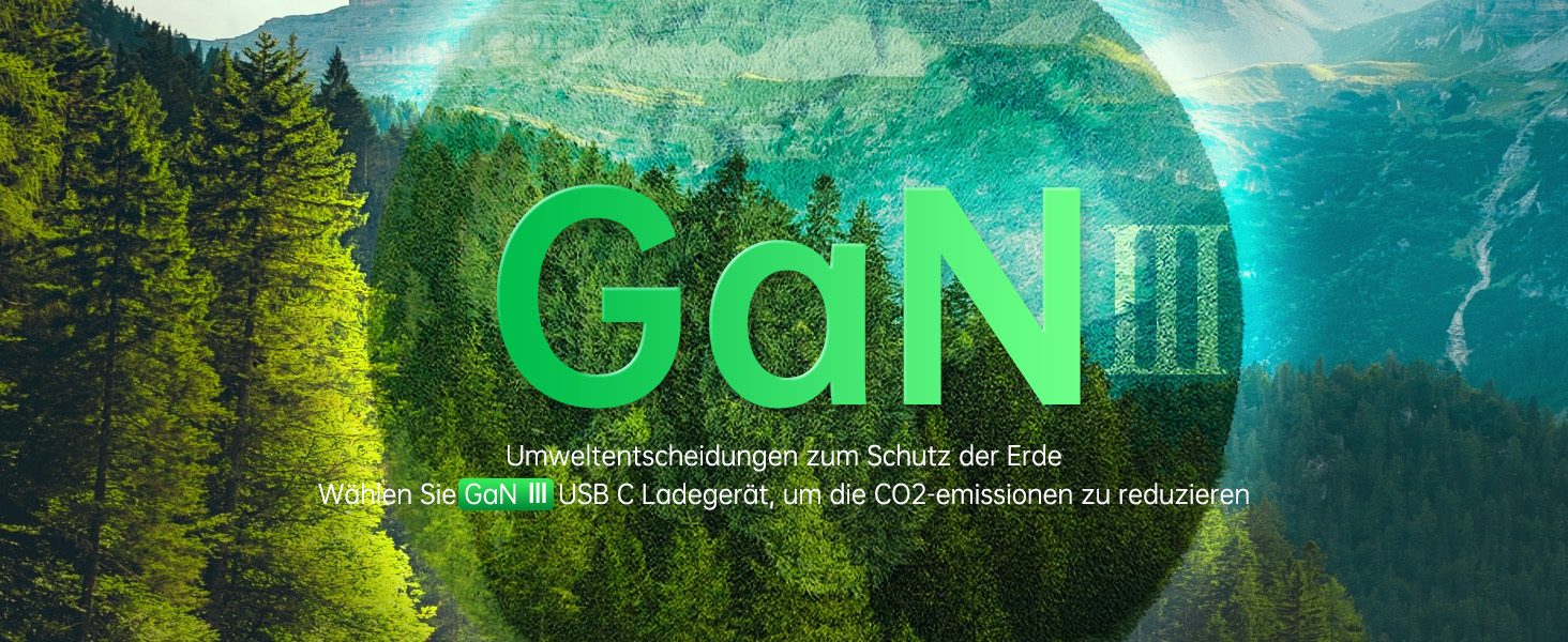 Зарядний пристрій USB-C 67W NOVOO GaN III з 3 портами, швидка зарядка для MacBook, iPad, Pixel, Samsung, iPhone, Steam Deck - Чорний