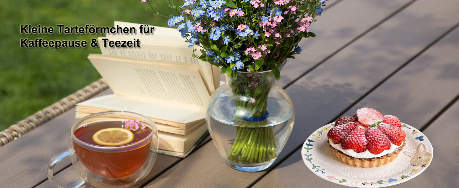 Форми для кексів/тартів Yamteck Tarteform 10см, 6 шт. Зі знімним дном, антипригарне покриття, з вуглецевої сталі. Для тартів, кексів, пирогів, десертів та сімейних обідів.