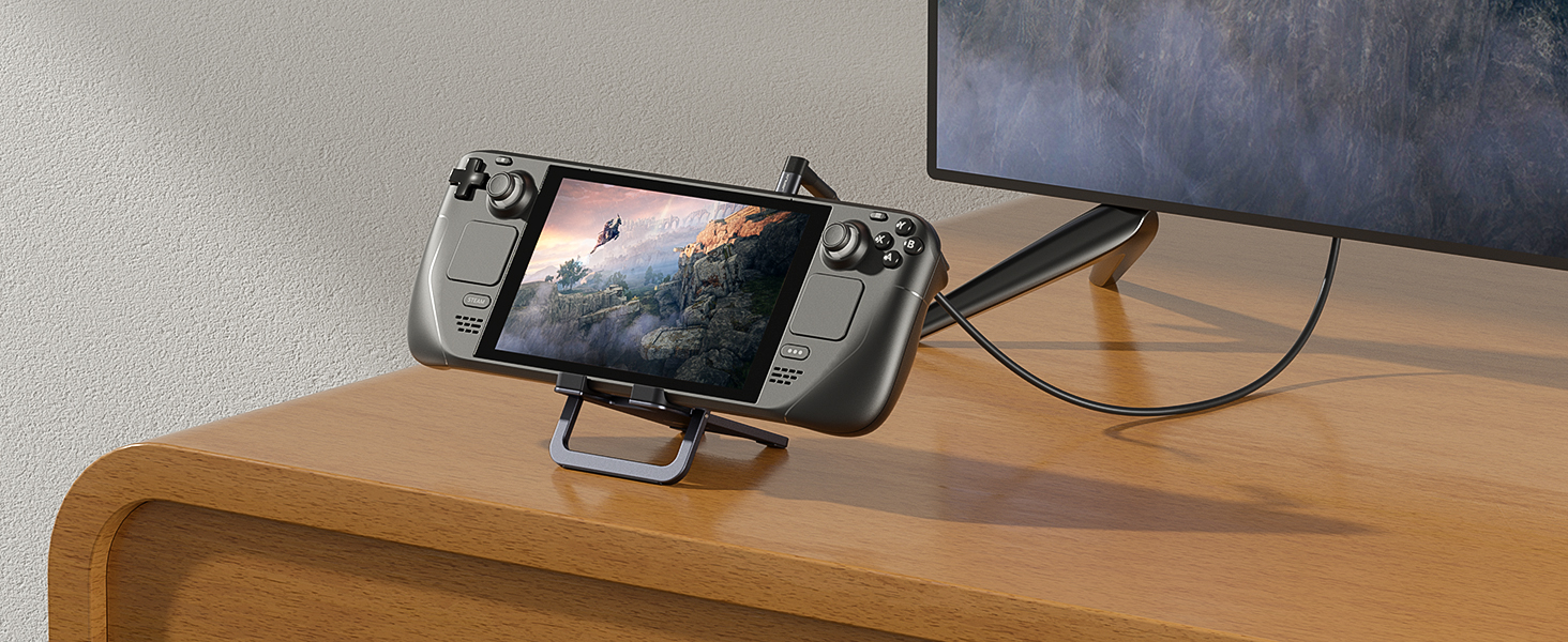 Тримач для планшета JSAUX з алюмінію, регульована підставка для iPad, Samsung Galaxy Tab, Steam Deck, ROG Ally, Switch, iPhone, сірий (Plus)