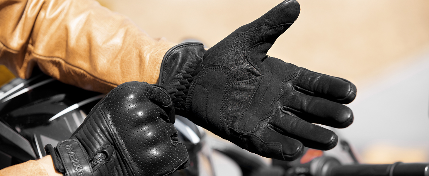 Мотоперчатки INBIKE з козячої шкіри, сертифіковані CE, з жорстким захистом, професійні захисні рукавички для мотоциклістів IM805