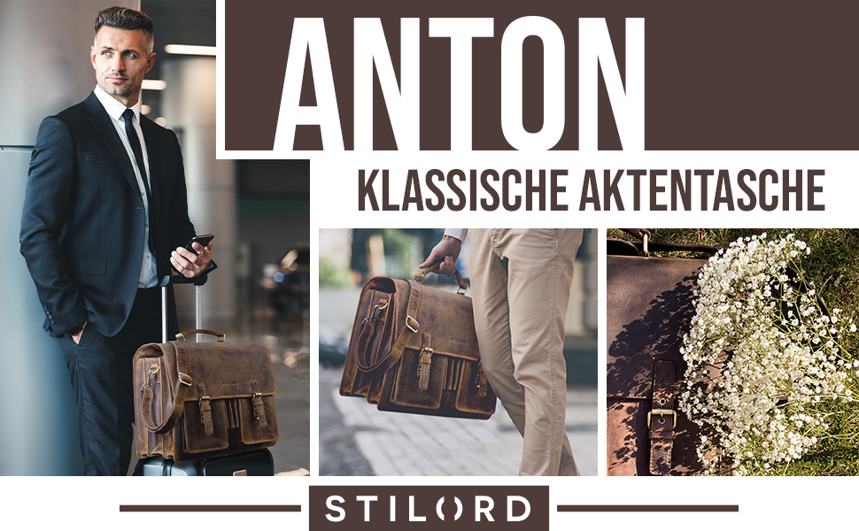 Сумка для ноутбука STILORD 'Anton' XL (15.6