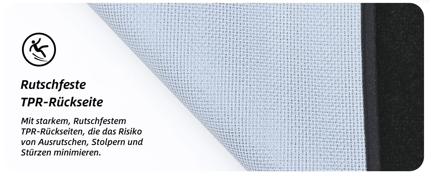 Килимок для дому BEQHAUSE 80x120 см, знімний, для входу, передньої/задньої двері, коридору, чорний