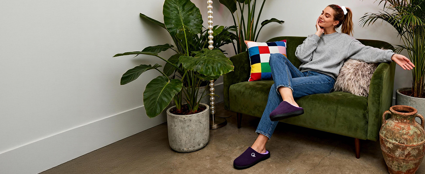 Домашні тапочки Mishansha для чоловіків та жінок, з піною з пам'яті, антиковзаючі, червоні, 36/37 EU