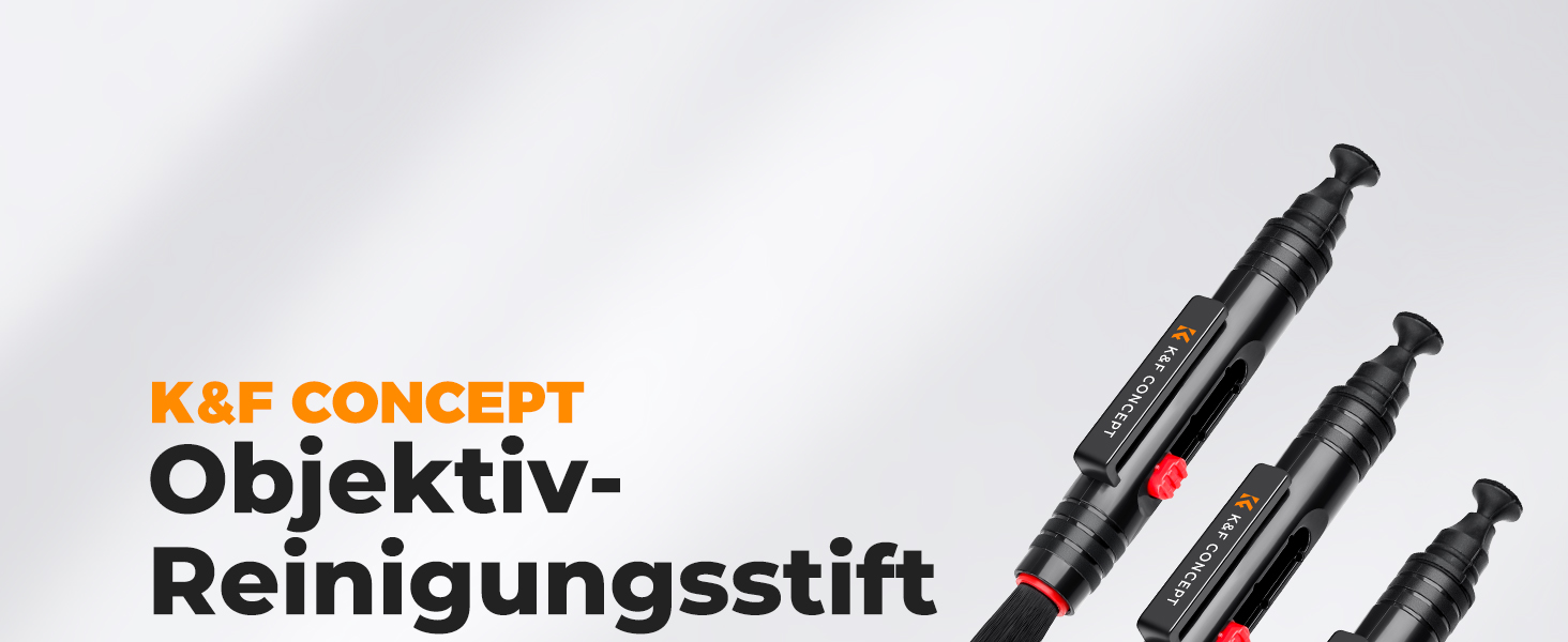 Набір для чищення об'єктивів K&F Concept: м'який пензлик для чищення цифрових камер, лінз, фільтрів та оптики