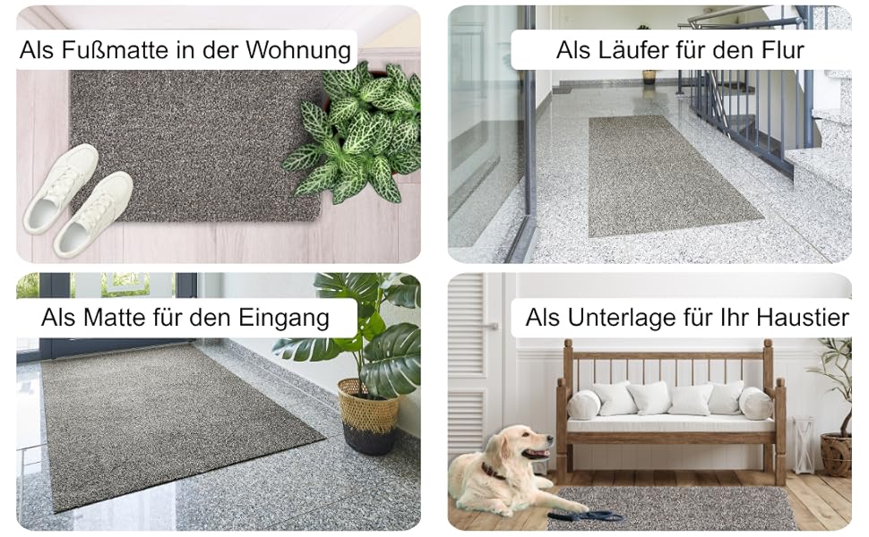 Килимок для порогу Samson Türmatte: миючий, з антиковзким покриттям, 40x60 см, бежевий