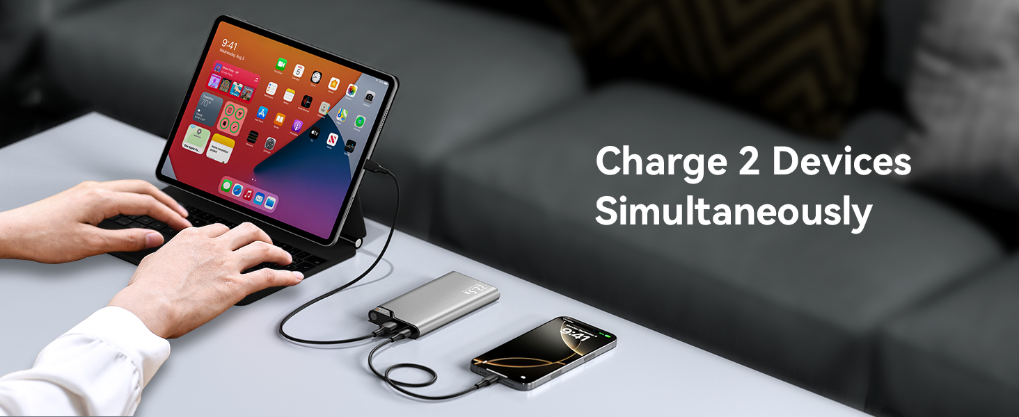 Power Bank Kuulaa 10000mAh 22.5W з USB-C: зарядний акумулятор для iPhone, Samsung, iPad, Huawei