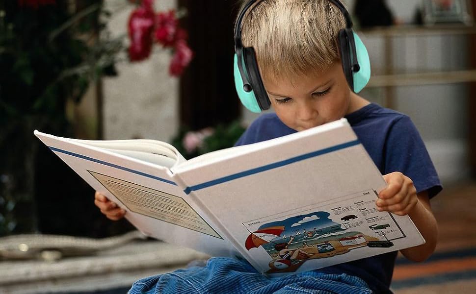 Навушники для захисту вух для малюків 0-2 роки - шумопоглиначі для літака, сну та повсякденного використання | Регульовані, м'які та легкі для новонароджених та малюків, (зелені)