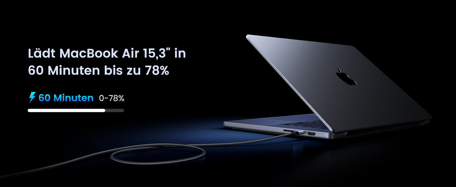 Кабель USB-C на USB-C UGREEN 60W PD 3.0, 1.0 м (1 м), сумісний з iPhone, Galaxy, MacBook, iPad, Pixel
