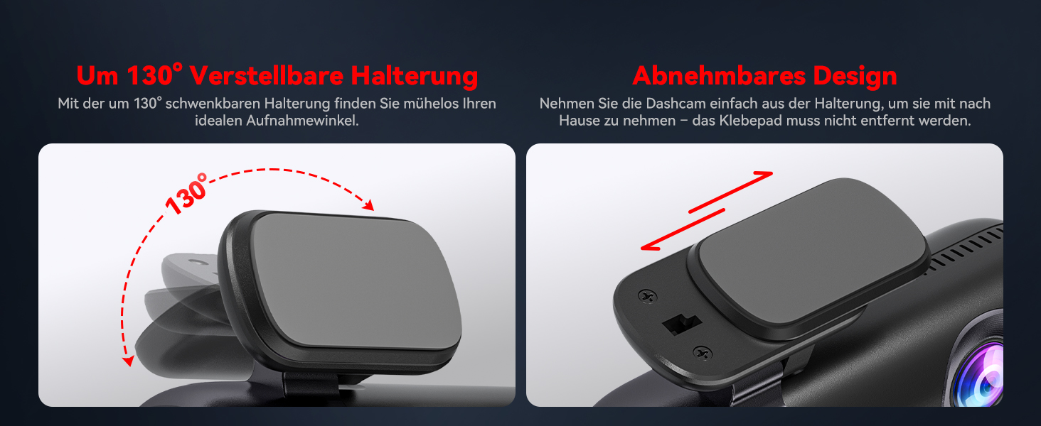 Автомобільний відеореєстратор REDTIGER 4K Ultra HD (передній та задній), GPS, 5.8GHz WiFi, нічний режим, режим паркування, підтримка карт пам'яті до 256ГБ, модель F9