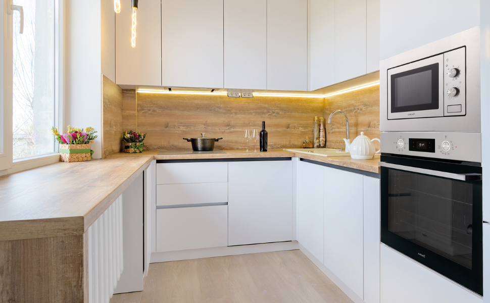 Мікрохвильова піч CATA MC 32 DC в нержавіючій сталі з антижировим покриттям, вбудована, 900 Вт, 32 л, гриль 1100 Вт, таймер 95 хв