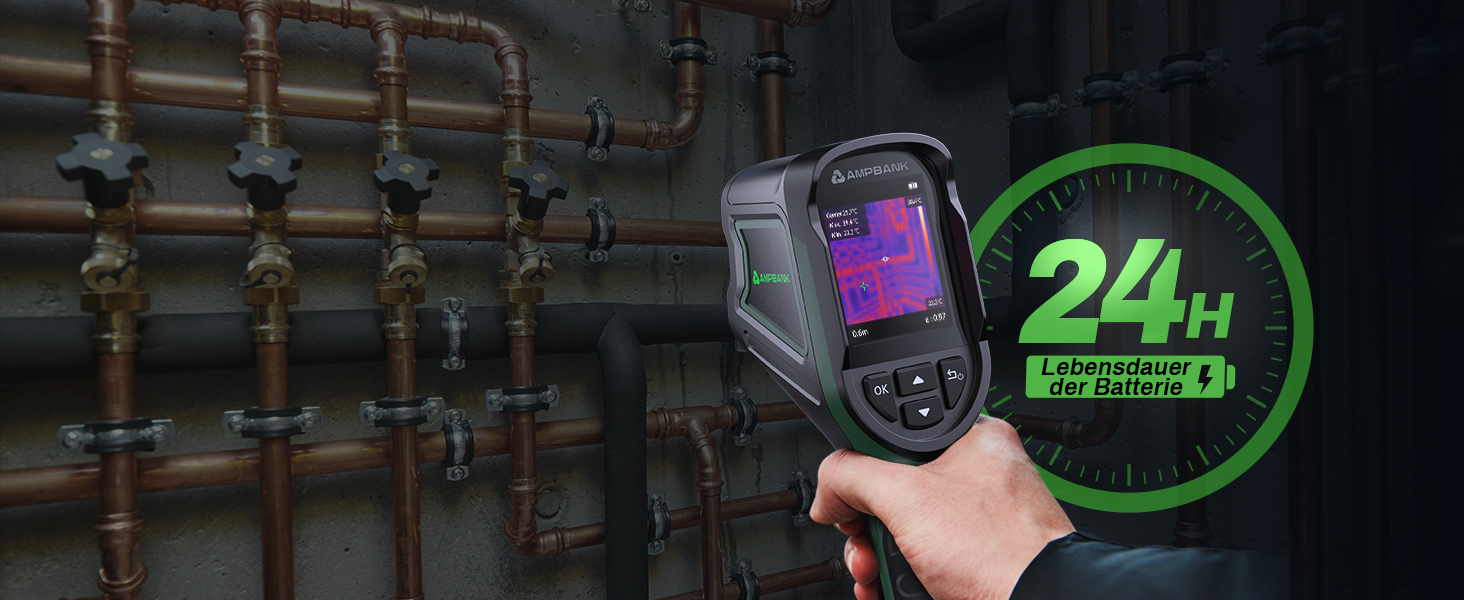 Тепловізійна камера TISR H128 з роздільною здатністю 240x240, акумулятор до 24 годин, -20°C до 450°C, IP65, з сигналізацією температури