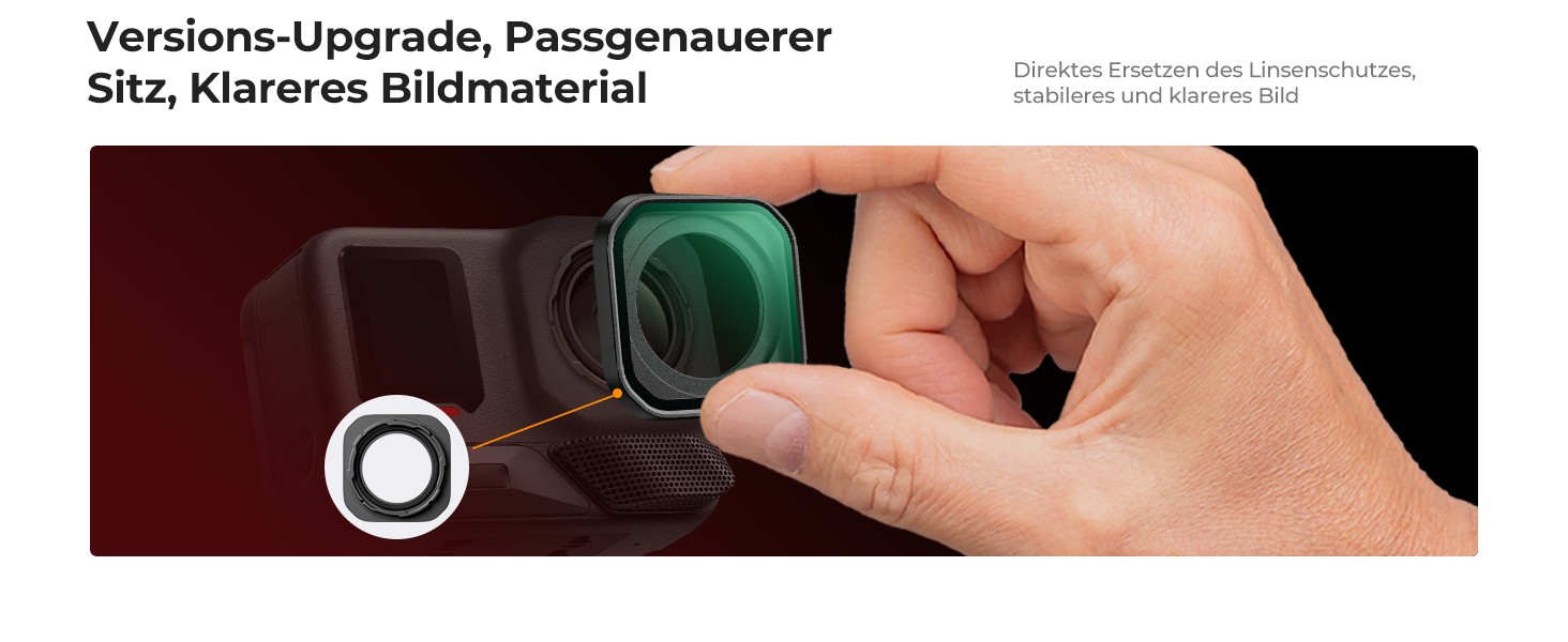 Набір ND/PL фільтрів K&F Concept для Insta360 Ace Pro 2: нейтральні та поляризаційні фільтри для екшн-камер, оптика HD, багатошарове покриття