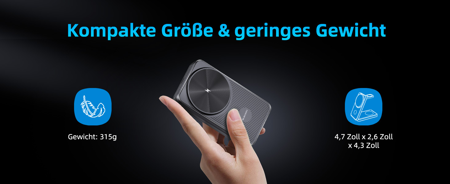 Бездротова зарядка 3-в-1 MagSafe для Samsung Galaxy S25 Ultra та інших моделей, з підтримкою годинників та навушників