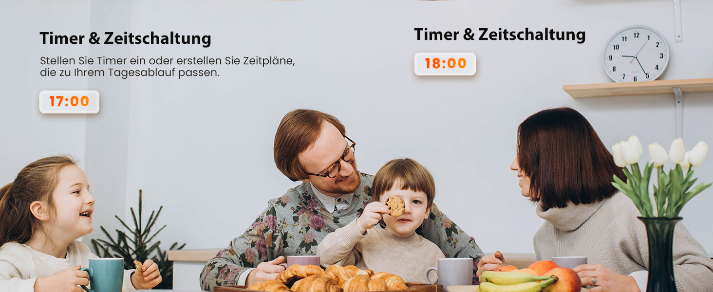 Електричний обігрівач 2000W з керамічним PTC нагрівачем, 75° обертання, термостат, тиха електропіч, 3 режими, таймер 24 години, захист від перегріву та перекидання