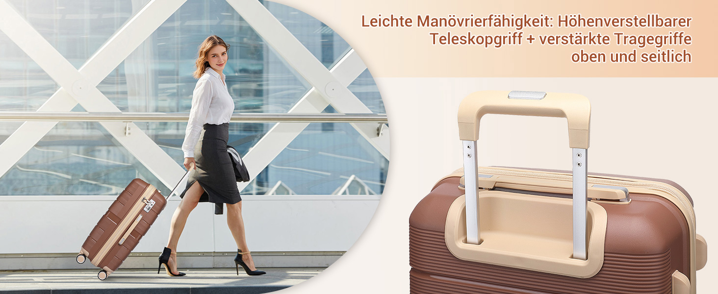 Чемодан British Traveller Mittelgroß: міцний валіза на 8 колесах з TSA-замком (66 x 43.3 x 28.5 см)